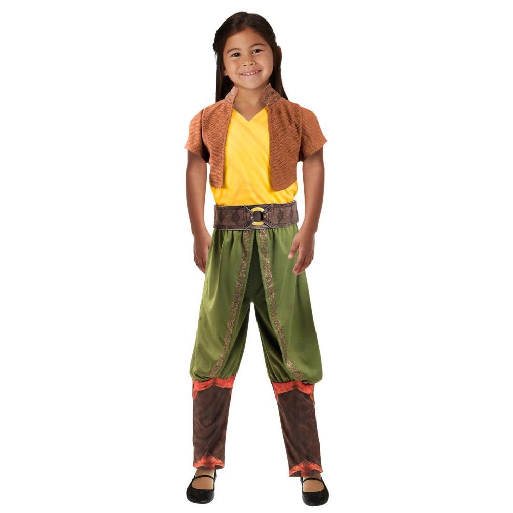 Disney Raya and the Last Dragon Costume for Kids with Mock Bolero Jacket and Harem Pants MultiColour.
