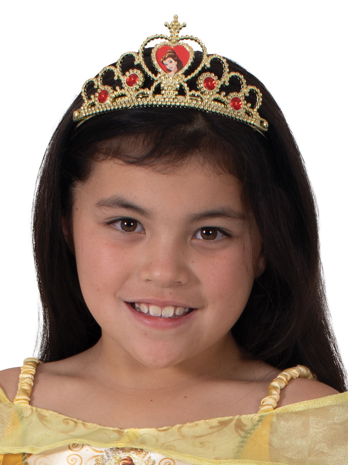 Belle Costume and Tiara for Kids Official Disney Beauty and the Beast Dress Yellow Colour