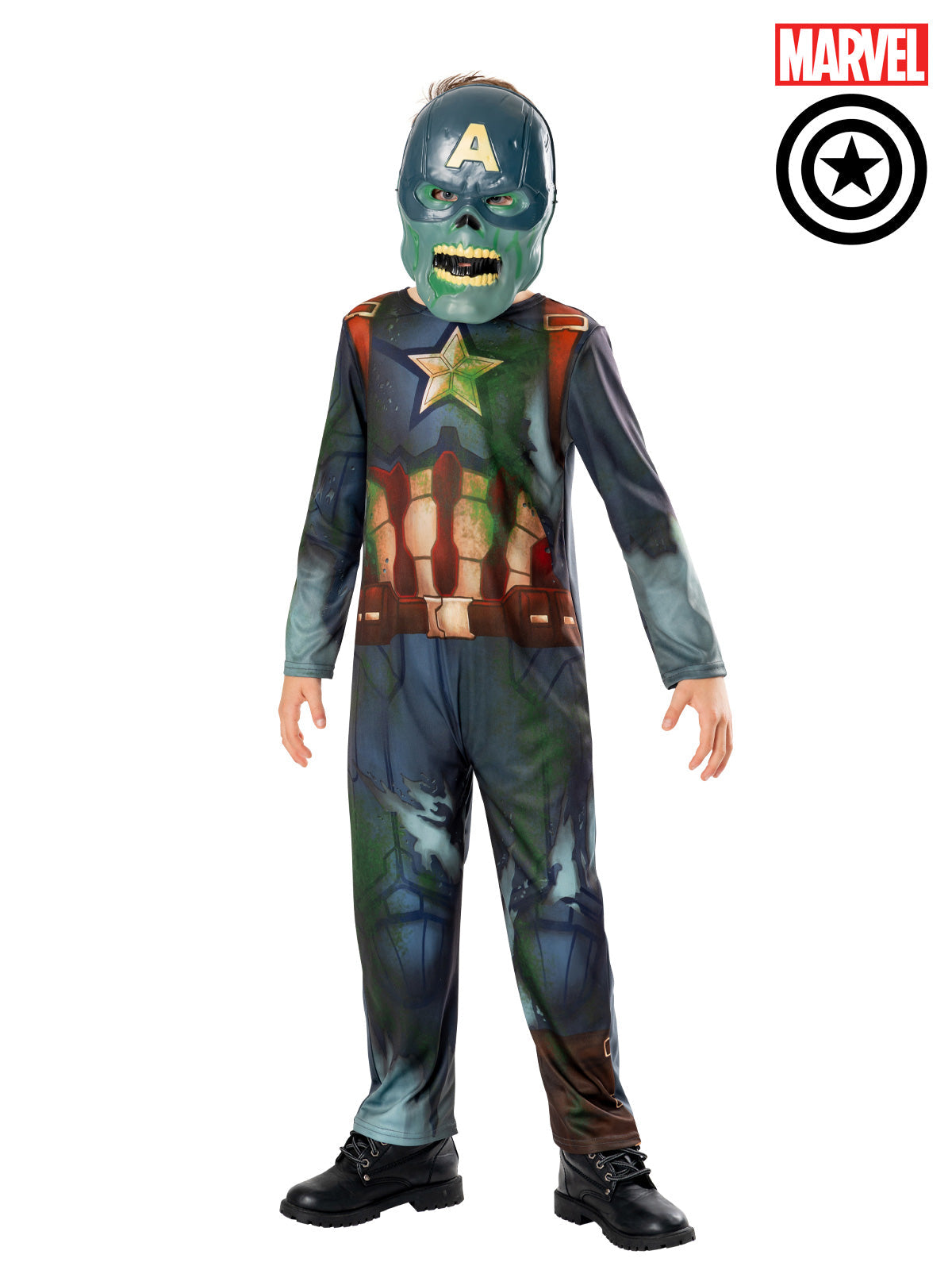 Captain America What If?  Zombie Deluxe Costume Child