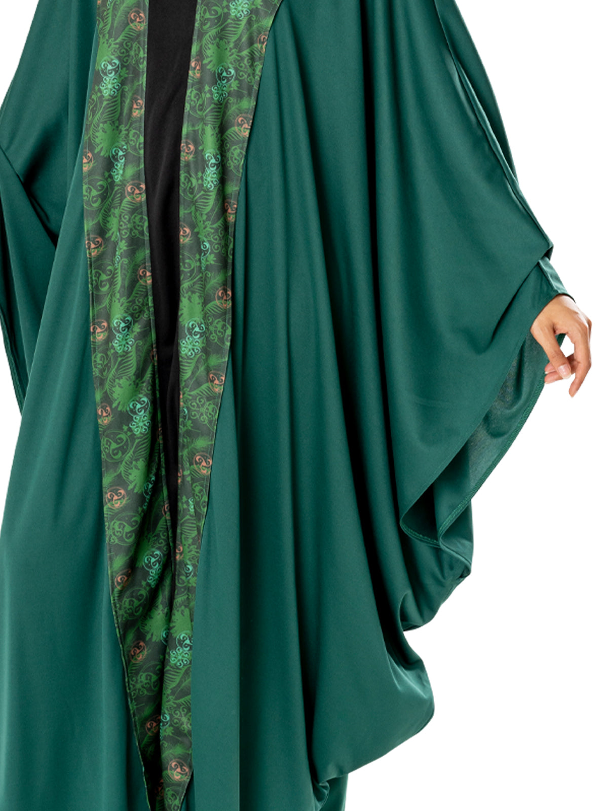Professor McGonagall Costume Adult Harry Potter Robe with Hat & Brooch - Green