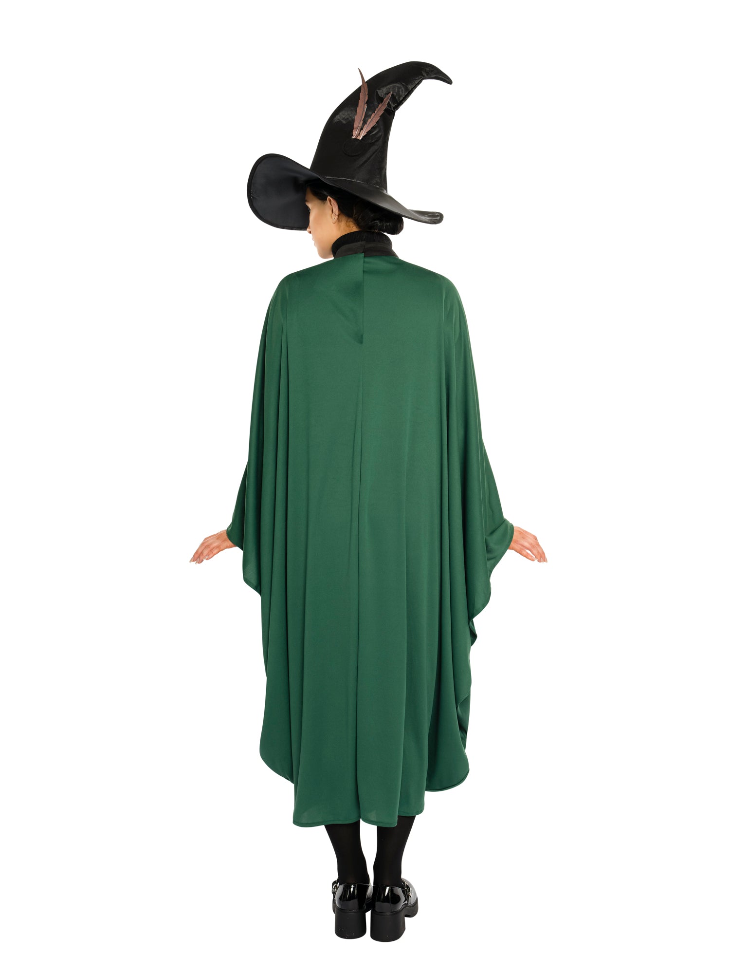 Professor McGonagall Costume Adult Harry Potter Robe with Hat & Brooch - Green