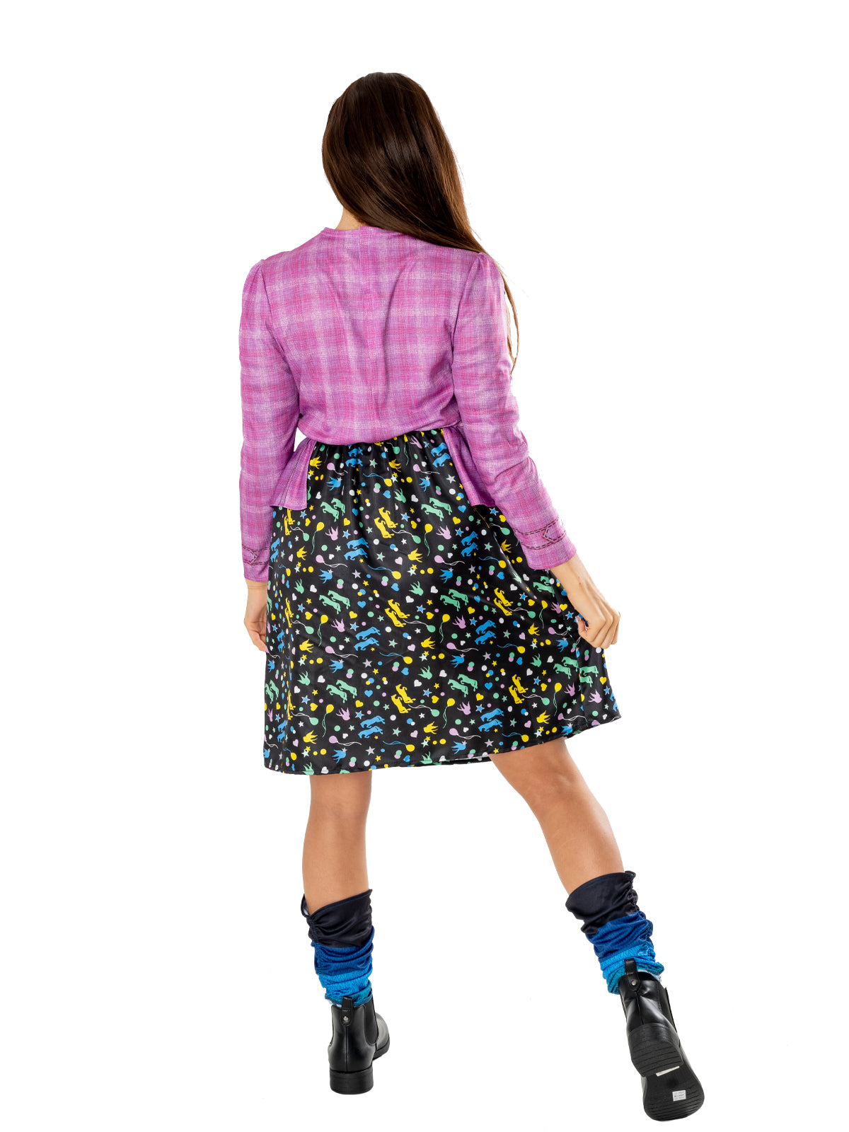 Harry Potter Luna Lovegood Costume for Kids – Jacket, Skirt, Specs &amp; Leg Warmers, Multi Colour