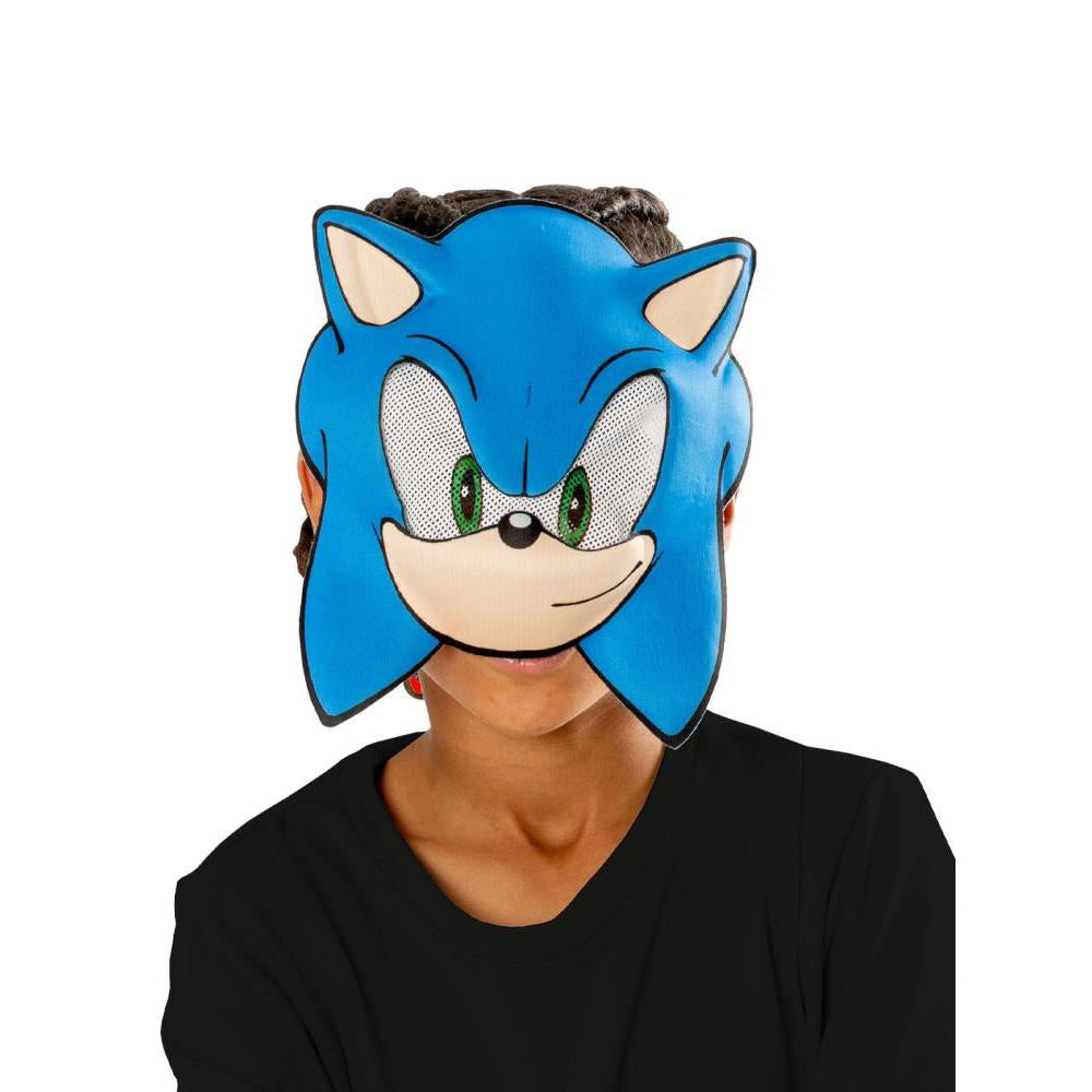 Sonic Half Mask for Kids EVA Foam with Strap Video Game Character Costume
