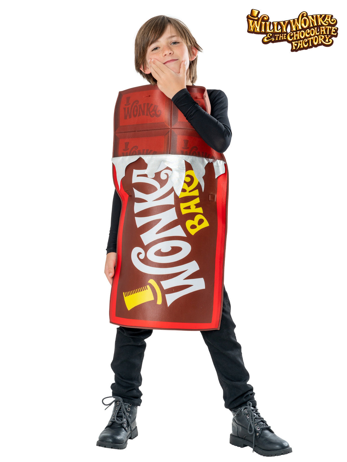 Willy Wonka Chocolate Bar Costume Tabard for Kids