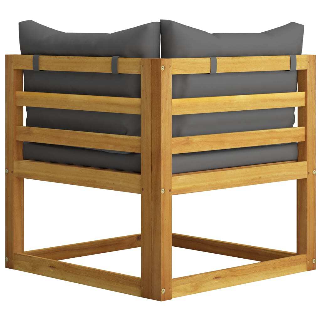 6 Piece Garden Lounge Set with Cushions Sofa Coffee Table Solid Acacia Wood