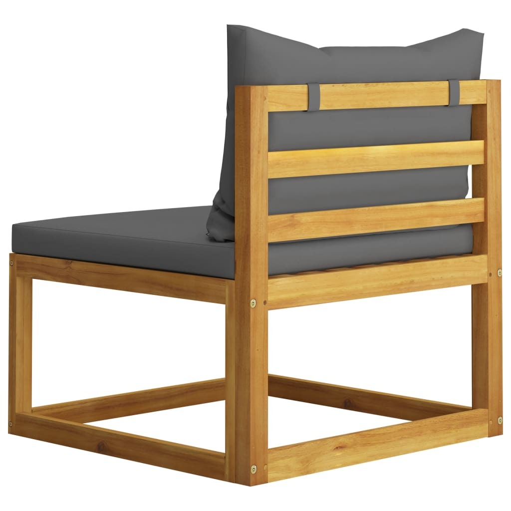 6 Piece Garden Lounge Set with Cushions Sofa Coffee Table Solid Acacia Wood