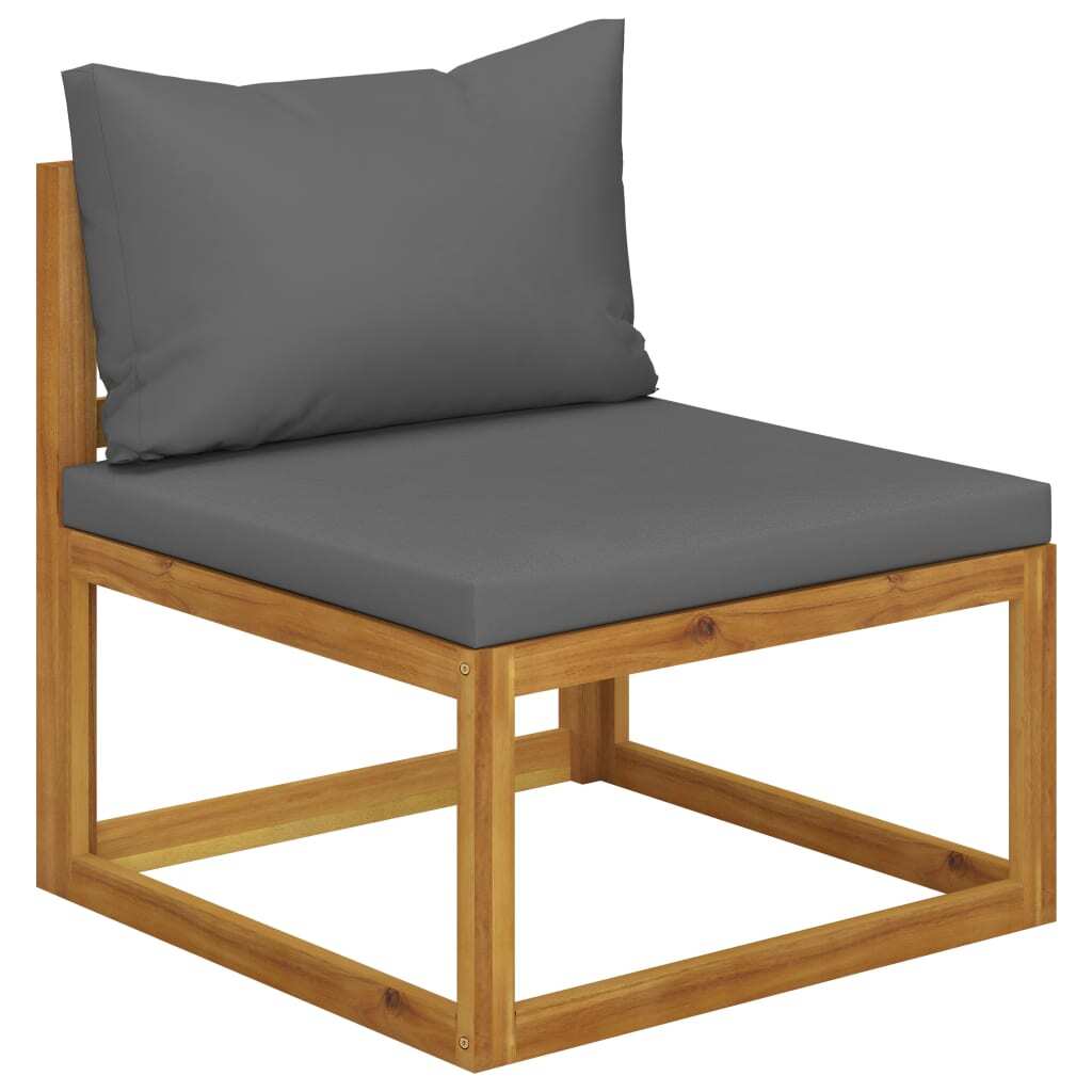 6 Piece Garden Lounge Set with Cushions Sofa Coffee Table Solid Acacia Wood