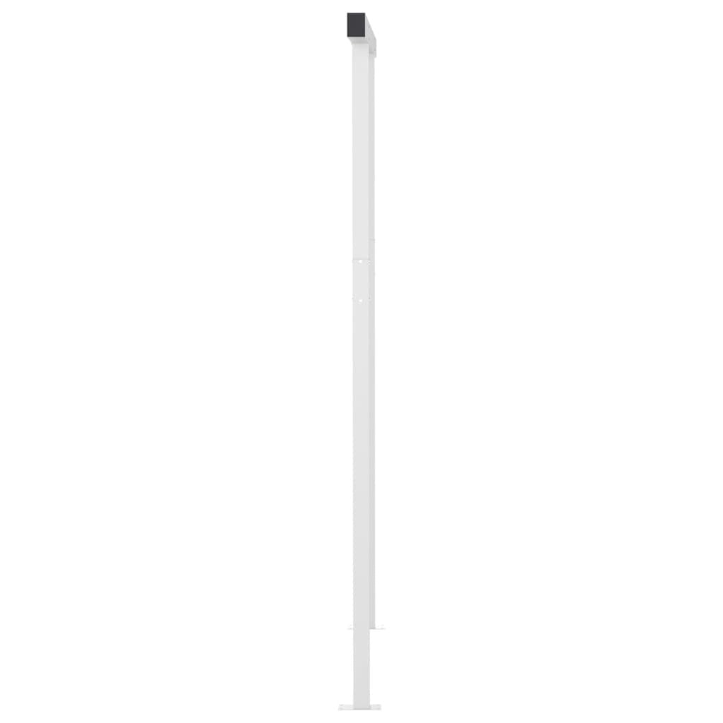 Manual Retractable Awning with Posts 3x2.5m Sun Shade Aluminium Anthracite
