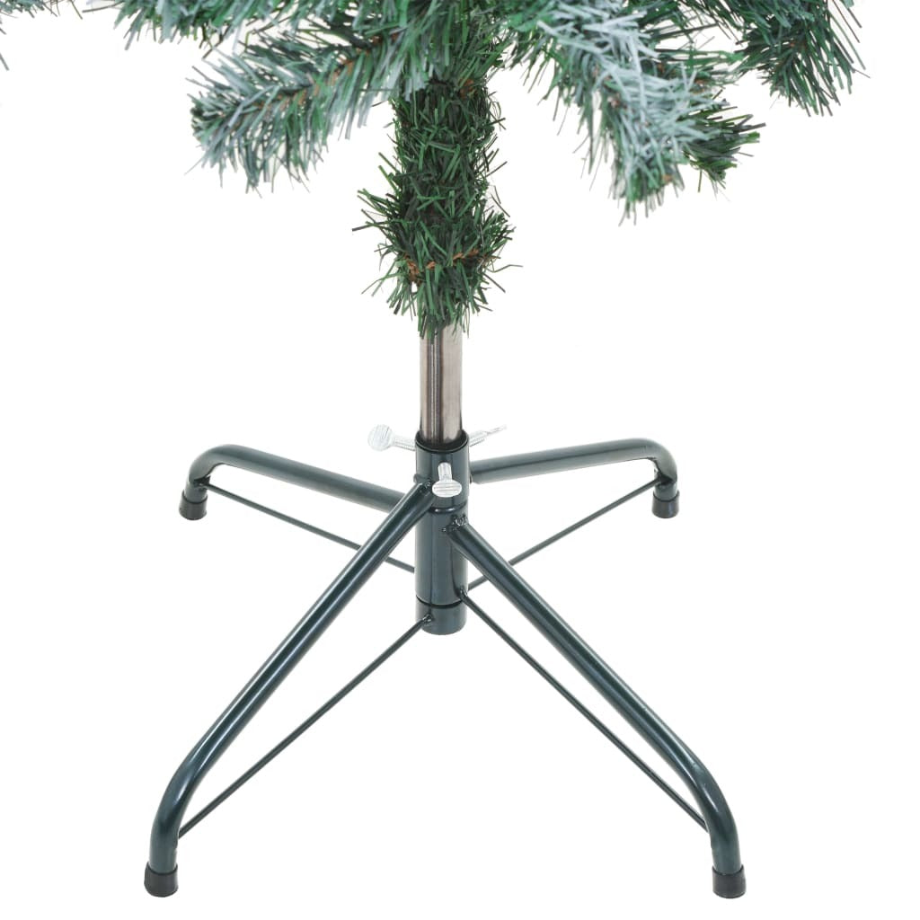 Frosted Pre-lit Christmas Tree with Pinecones 150 cm