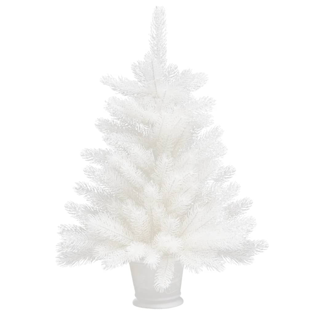 Artificial Pre-lit Christmas Tree White 65 cm