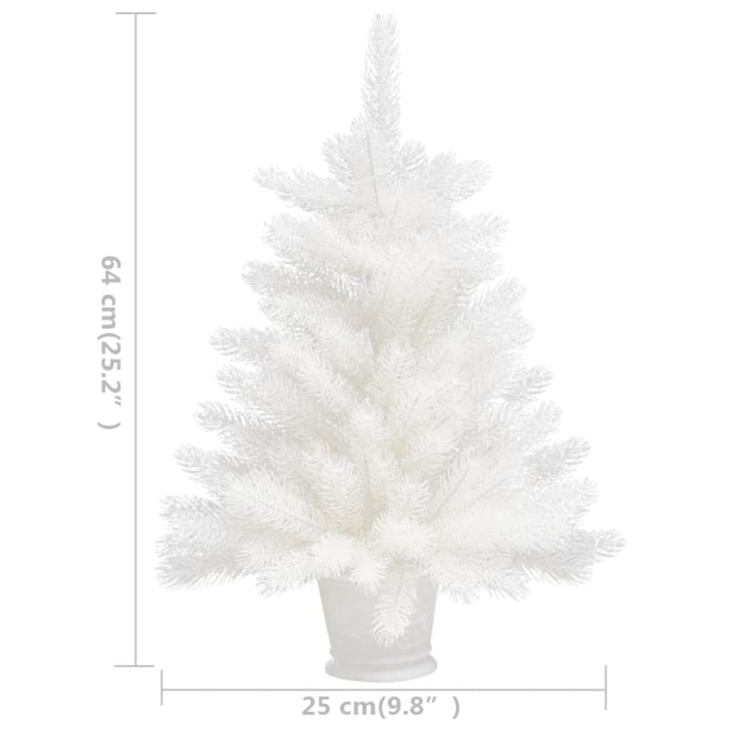 Artificial Pre-lit Christmas Tree White 65 cm