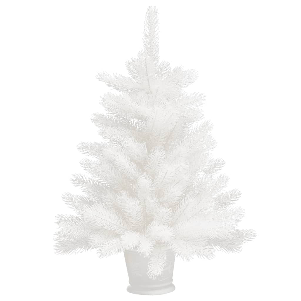 Artificial Pre-lit Christmas Tree with Ball Set White 65 cm