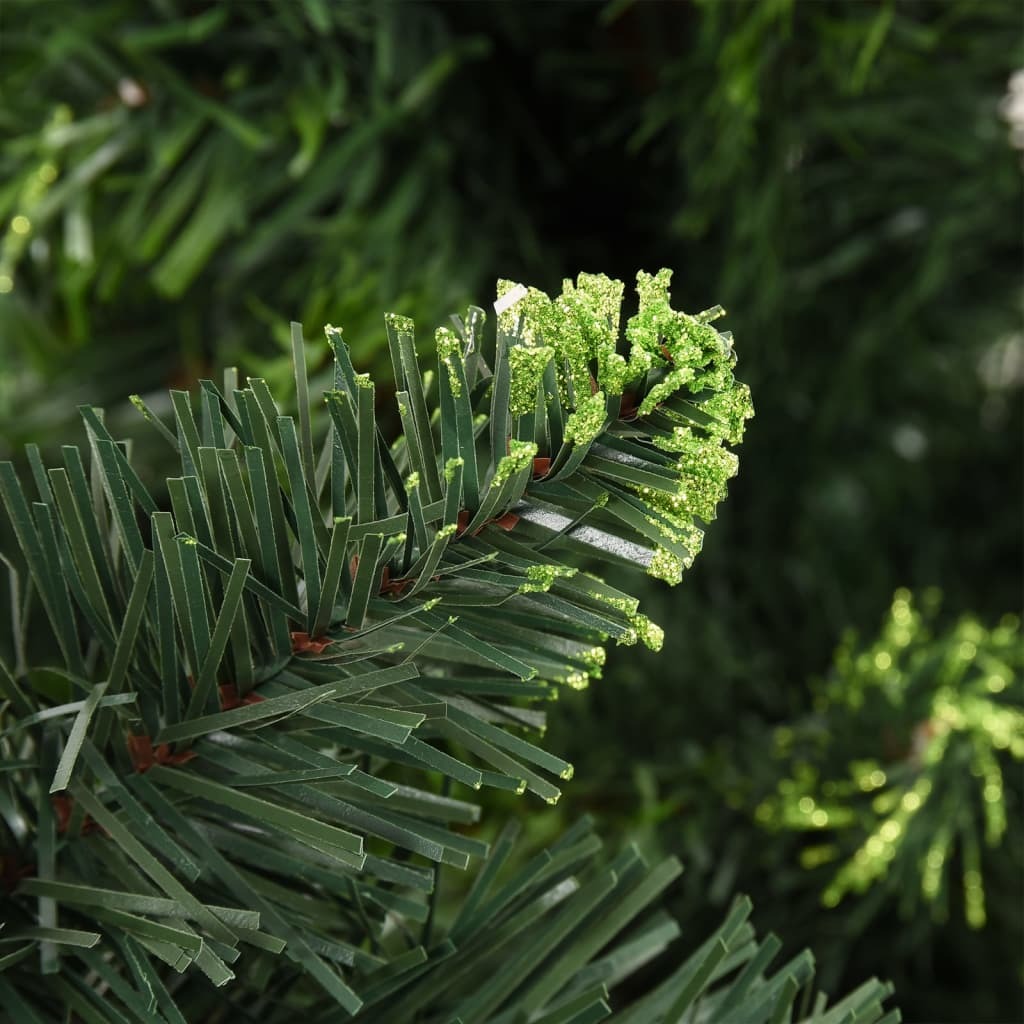 Artificial Pre-lit Christmas Tree with Pine Cones Green 180 cm
