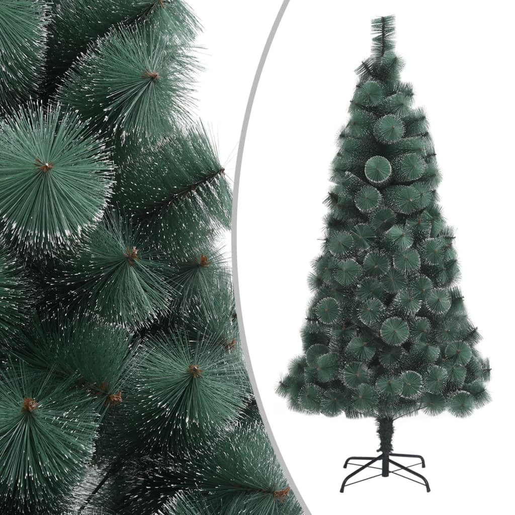 Artificial Pre-lit Christmas Tree with Stand Green 210 cm PET