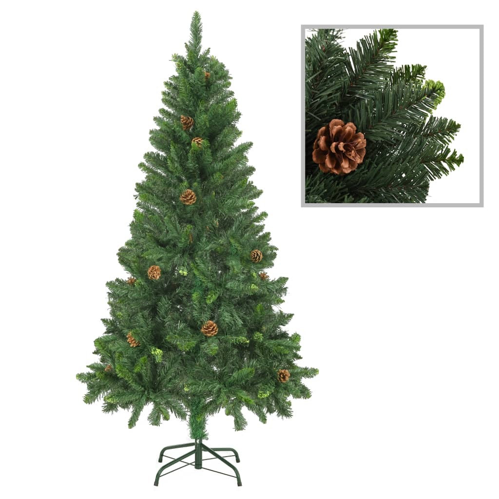 Artificial Pre-lit Christmas Tree with Ball Set Green 150 cm