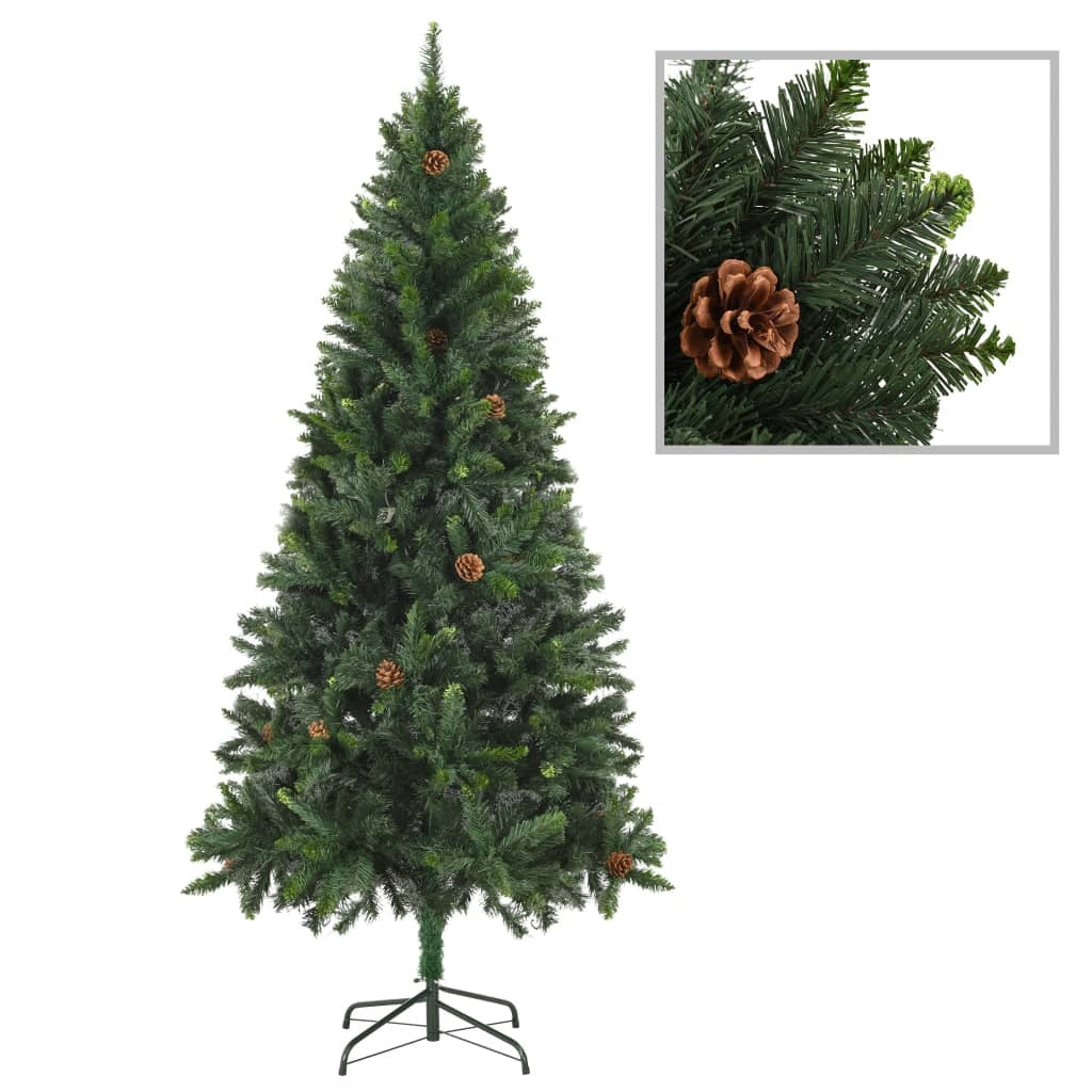 Artificial Pre-lit Christmas Tree with Ball Set Green 180 cm