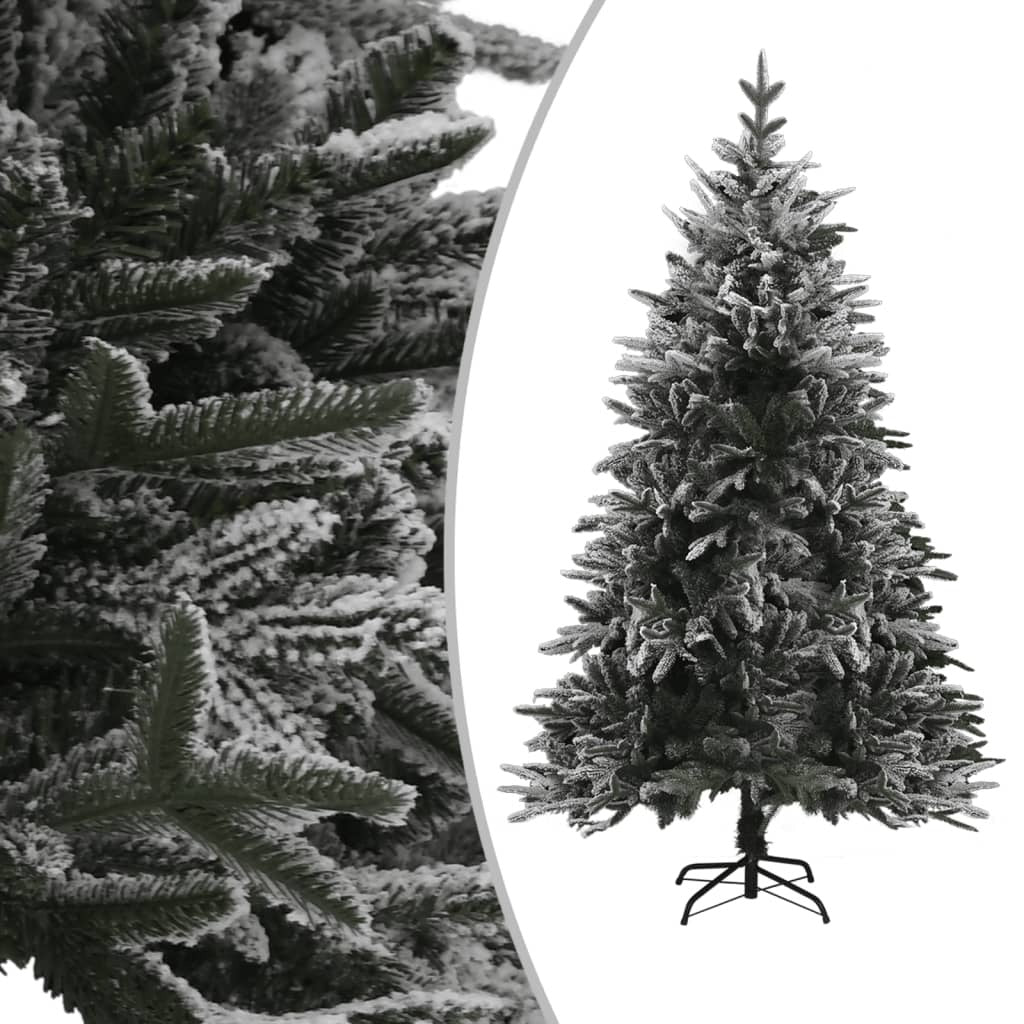 Artificial Christmas Tree LED&Ball Set&Flocked Snow 120cm PVC&PE