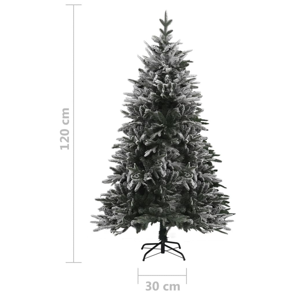 Artificial Christmas Tree LED&Ball Set&Flocked Snow 120cm PVC&PE