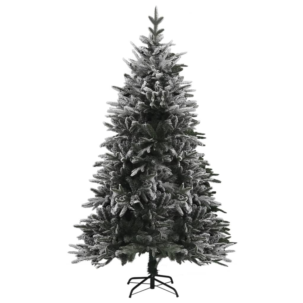Artificial Christmas Tree LED&Ball Set&Flocked Snow 150cm PVC&PE