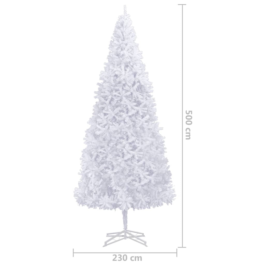 Artificial Pre-lit Christmas Tree with Ball Set 500 cm White