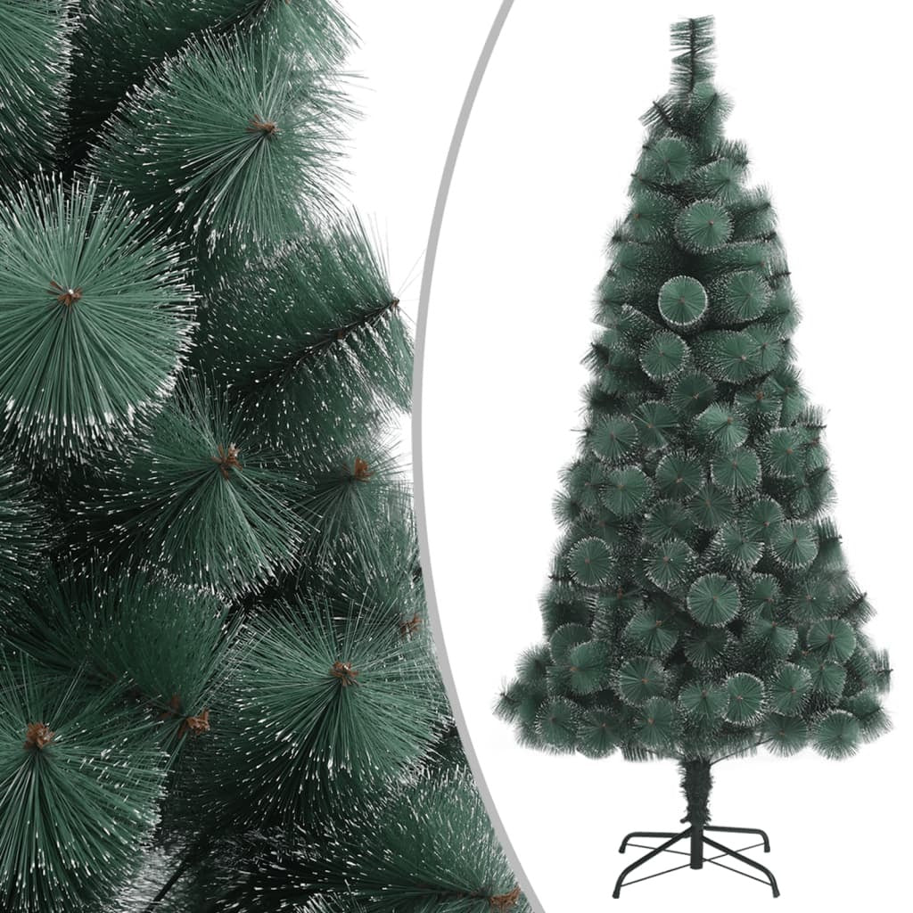Artificial Christmas Tree LEDs&Ball Set Green 150 cm PVC&PE