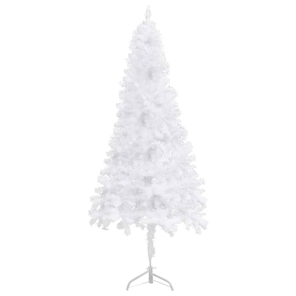 Corner Artificial Pre-lit Christmas Tree White 150 cm PVC