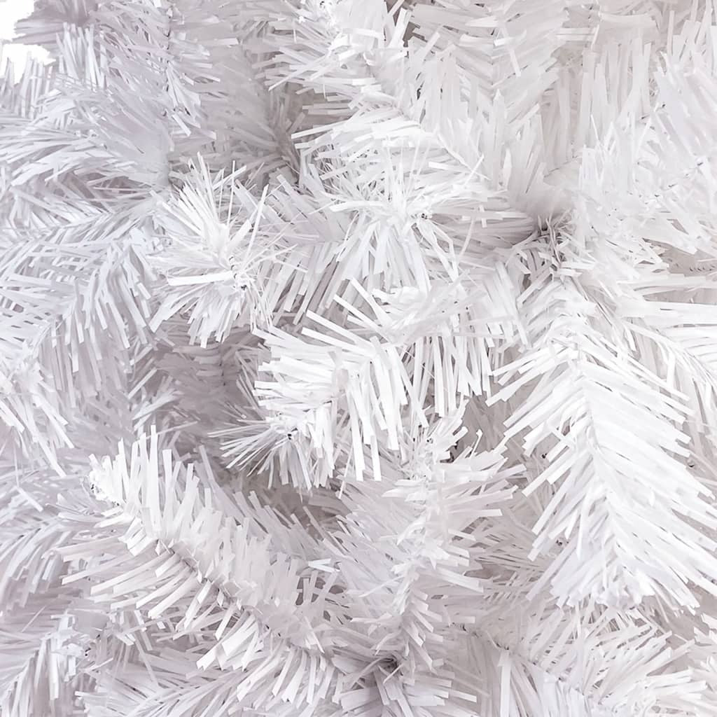 Slim Christmas Tree with LEDs White 180 cm