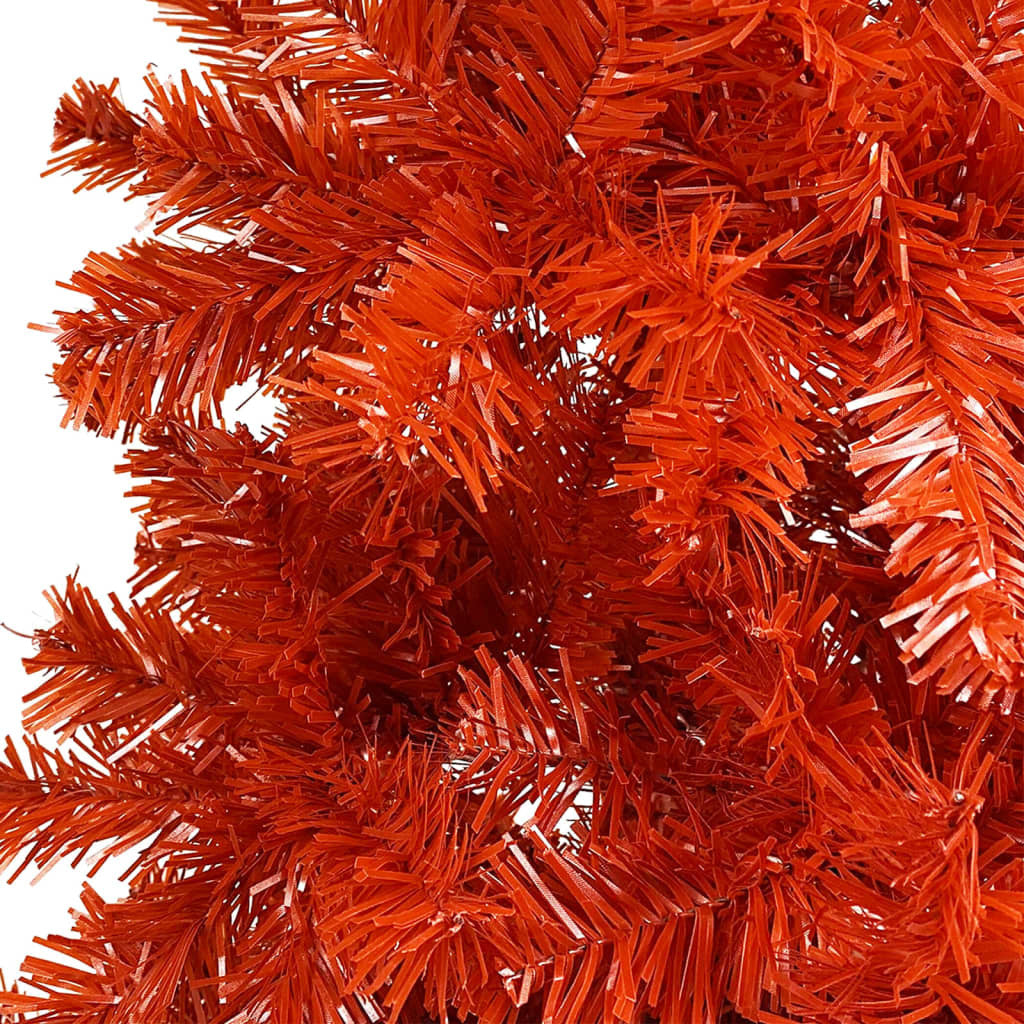 Slim Christmas Tree with LEDs Red 150 cm
