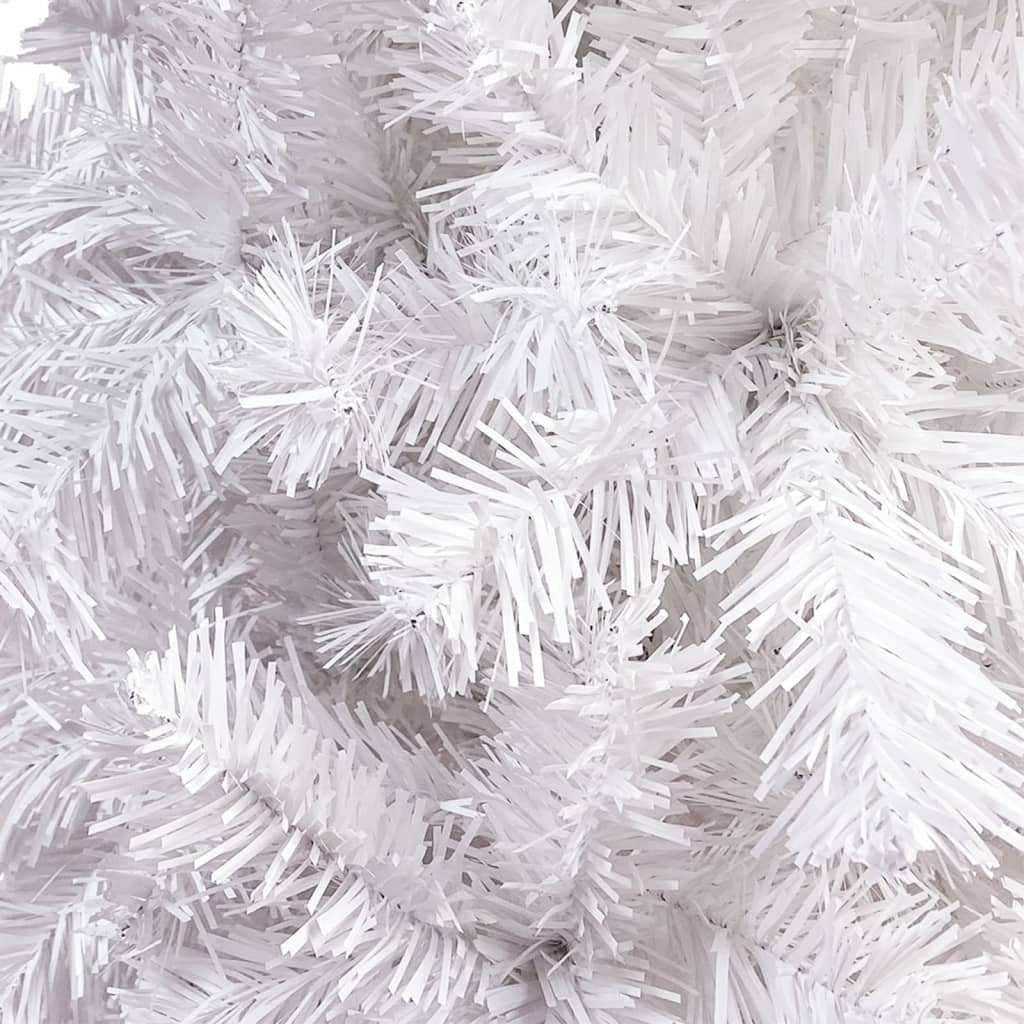 Slim Christmas Tree with LEDs&Ball Set White 240 cm