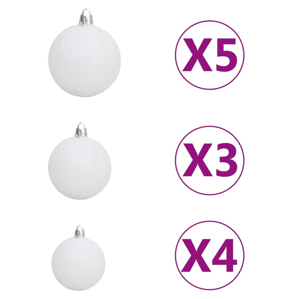 Slim Christmas Tree with LEDs&Ball Set Gold 120 cm