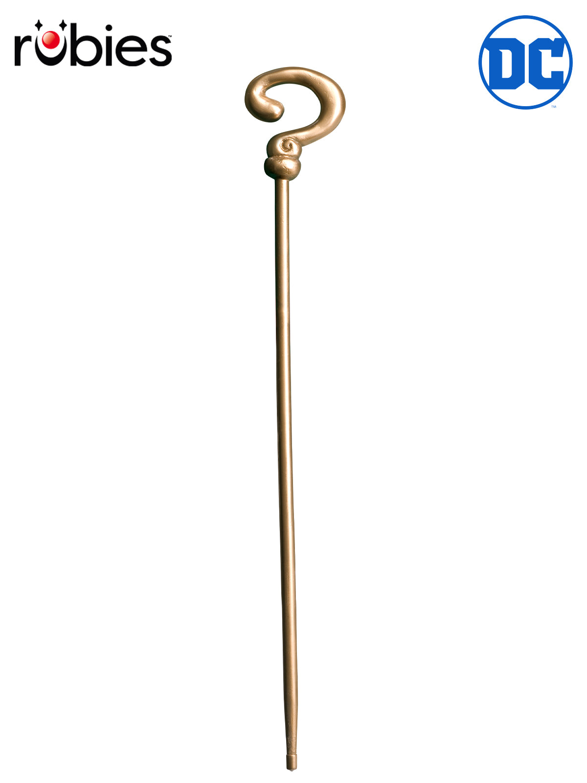 The Riddler Cane DC Comics Costume Accessory with Gold Question Mark Handle