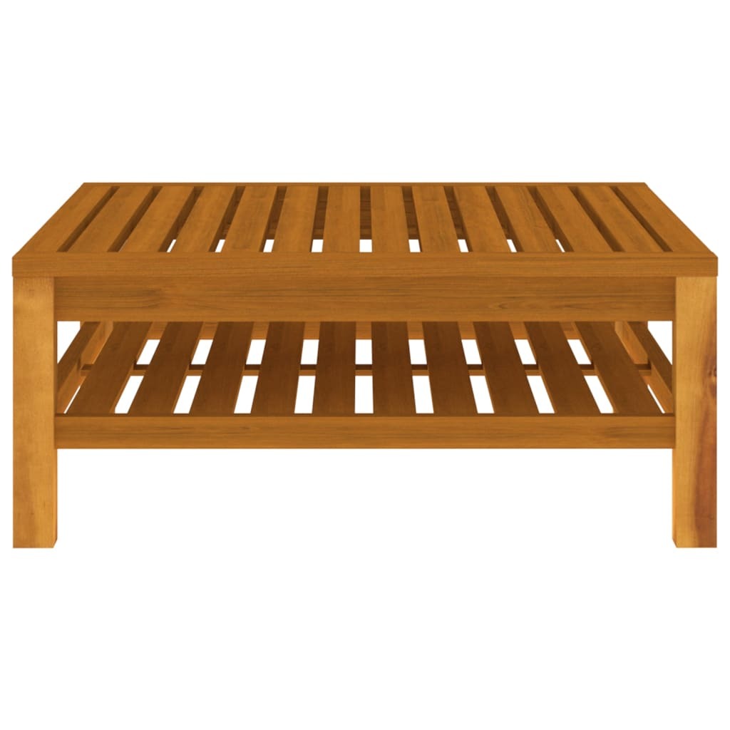 5 Piece Garden Lounge Set with Cream Cushion Solid Acacia Wood