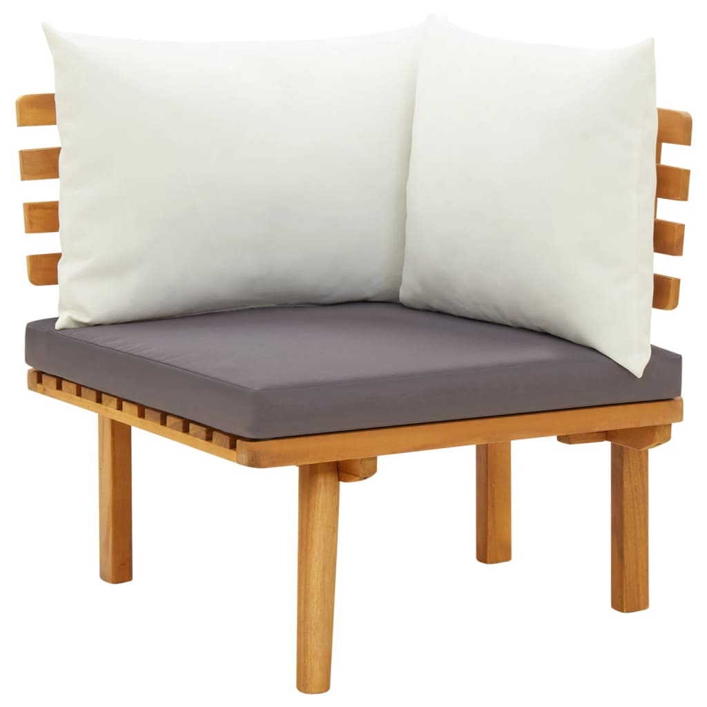 7 Piece Garden Lounge Set with Cushions Solid Wood Acacia