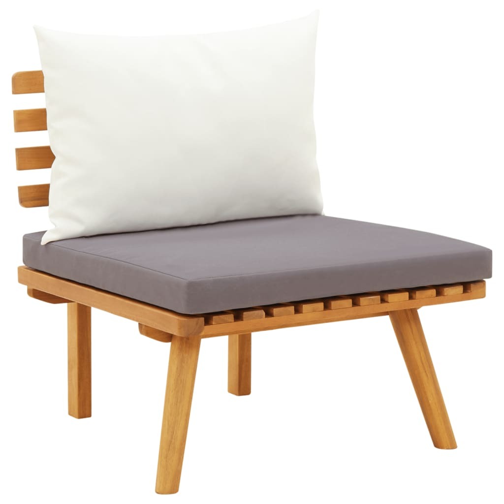 7 Piece Garden Lounge Set with Cushions Solid Wood Acacia