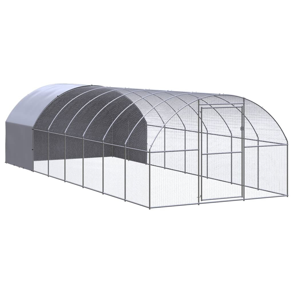 Outdoor Chicken Coop Run Hen House Poultry Enclosure Galvanised Steel