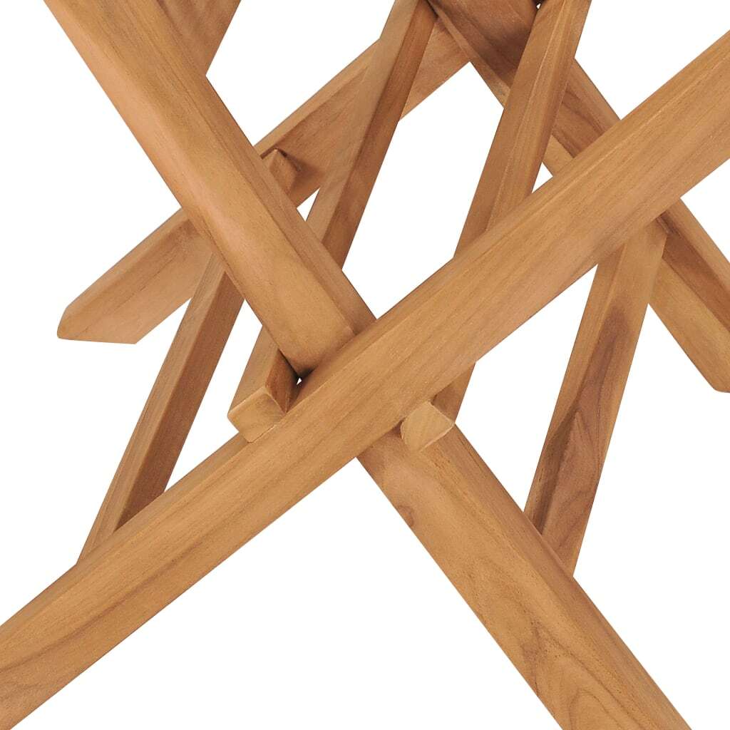 Folding Garden Chairs Set of 8 Solid Teak Wood Outdoor Patio Seat Natural