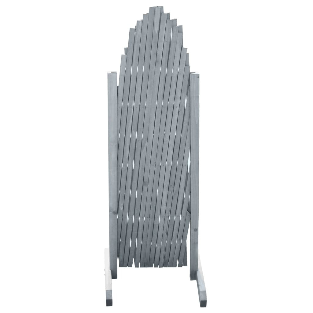 Trellis Fence Solid Firwood Expandable 1.8x1m Garden Privacy Panel Grey