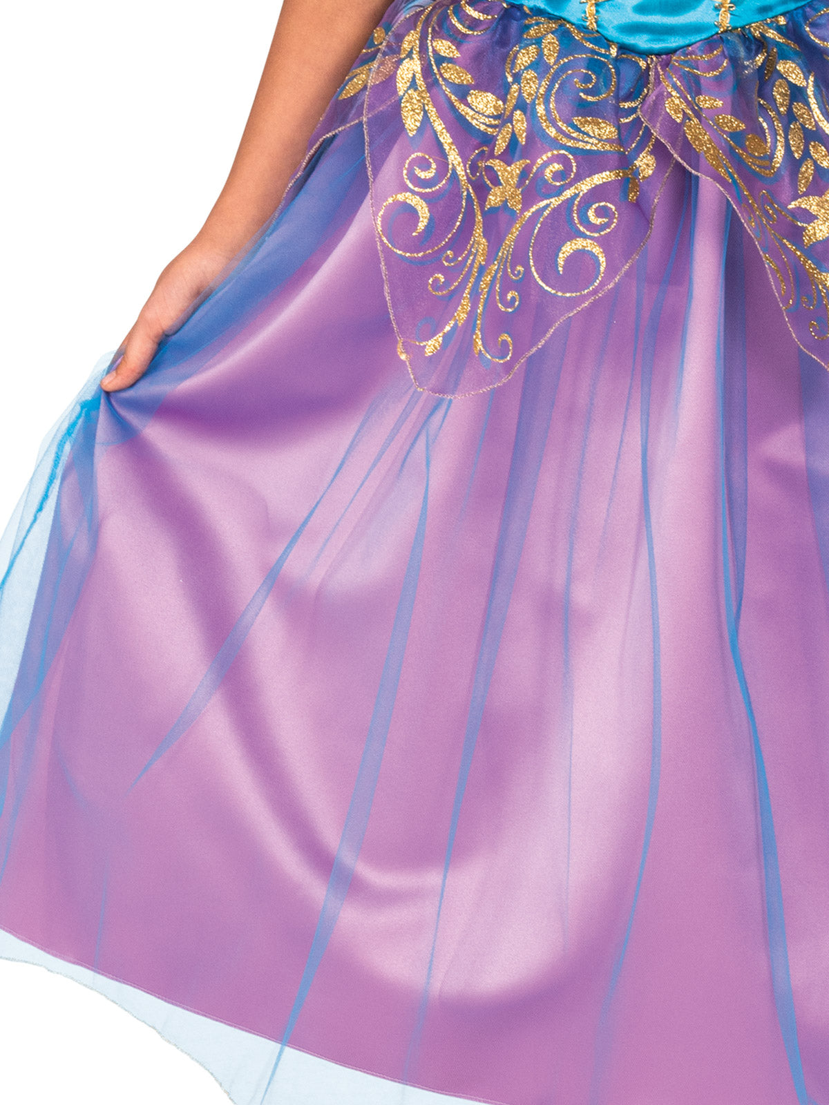 Kids Fairy Garden Costume with Wings Magical Dress Up Outfit Purple Blue Colour