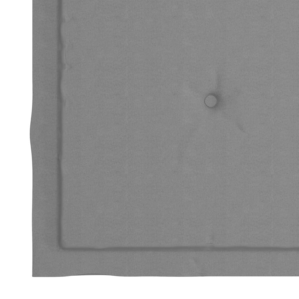 Garden Chair Cushions 4pcs Oxford Fabric Water Resistant Outdoor 50x50x4cm Grey