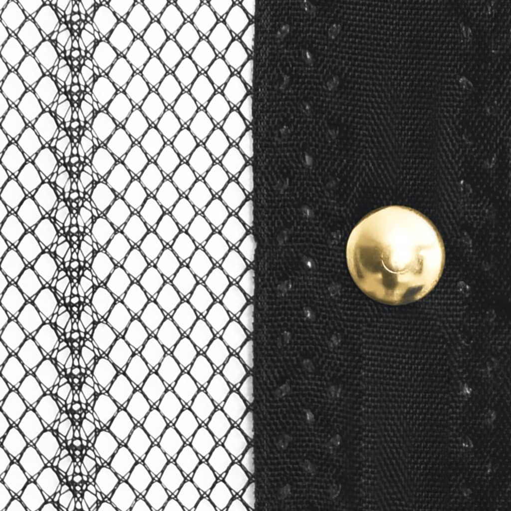 Insect Door Curtains 2 pcs with Magnet Blocks Black 220x110 cm