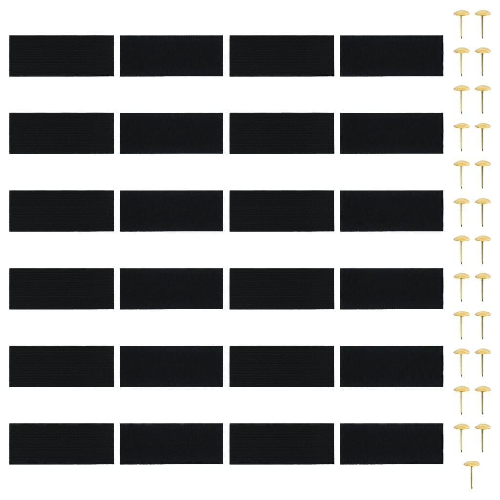 Insect Door Curtains 2 pcs with Magnet Blocks Black 220x110 cm