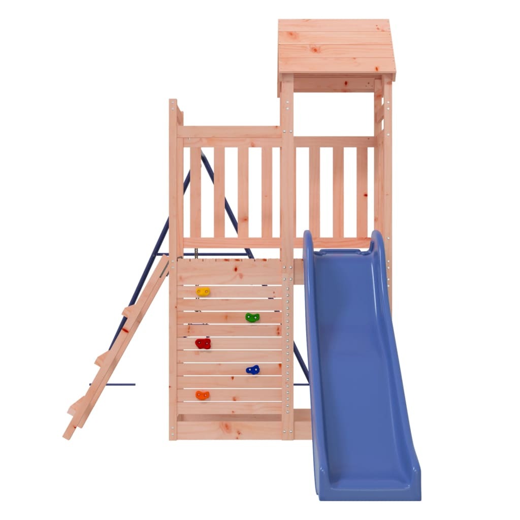 Outdoor Playset Climbing Solid Douglas Wood Frame Slide Swing Ladder