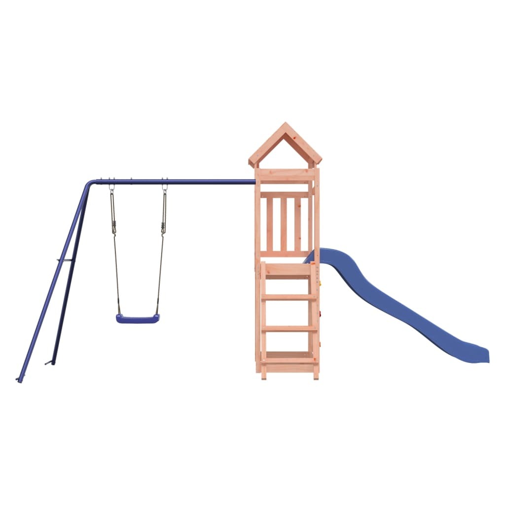Outdoor Playset Climbing Solid Douglas Wood Frame Slide Swing Ladder