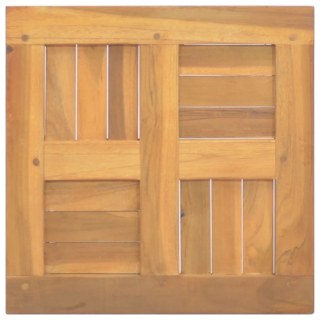Square Table Top 40x40x2.5 cm Solid Wood Teak