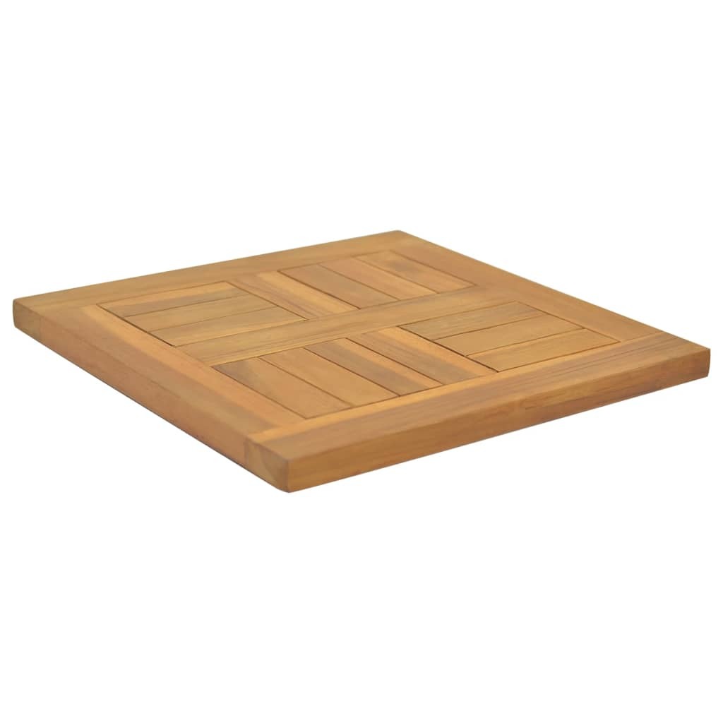Square Table Top 40x40x2.5 cm Solid Wood Teak