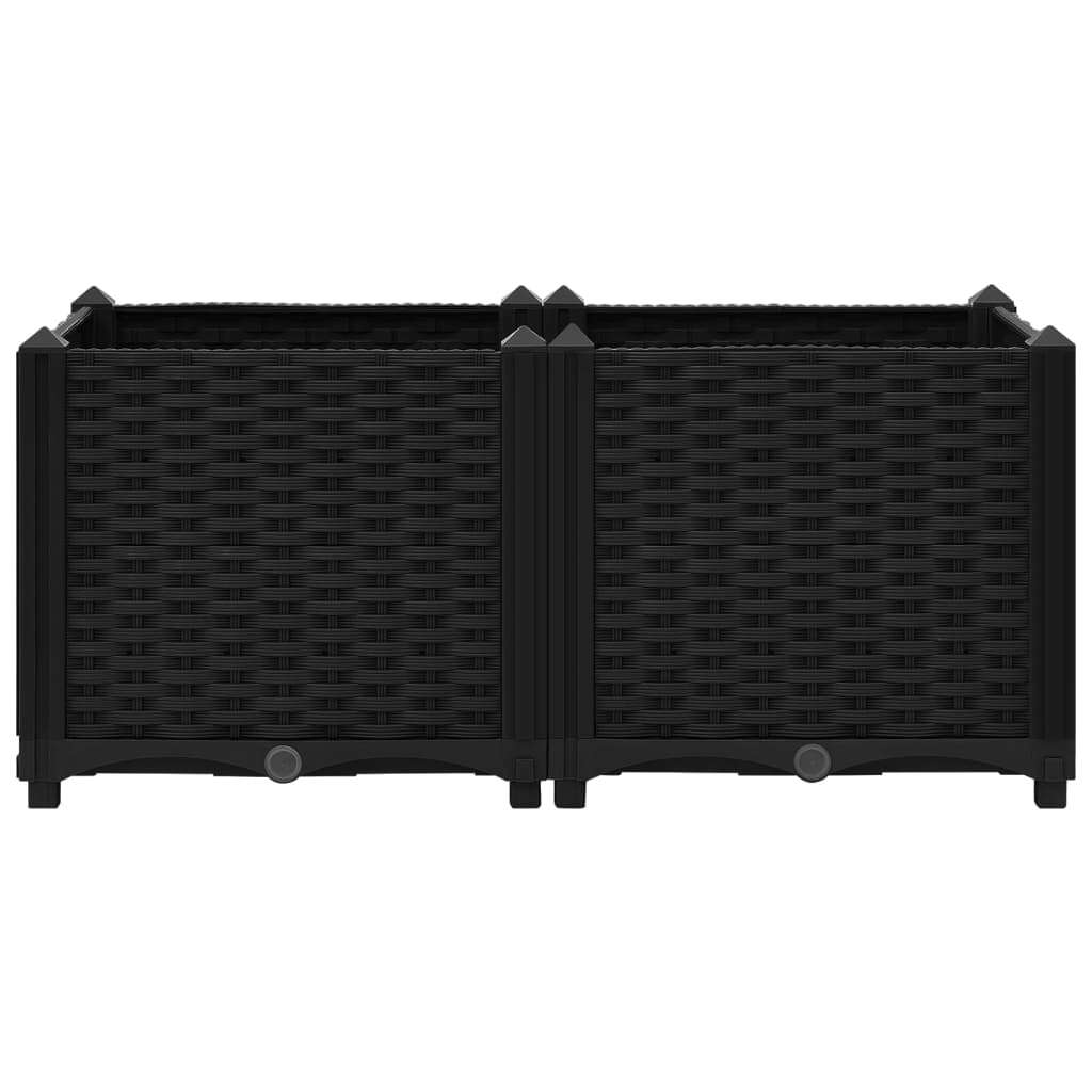 Raised Bed Planter Polypropylene Garden Plant Pot Outdoor 80x40x38cm