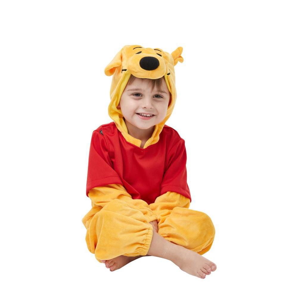 Winnie the Pooh Deluxe Kids Costume with Plush Jumpsuit and Headpiece