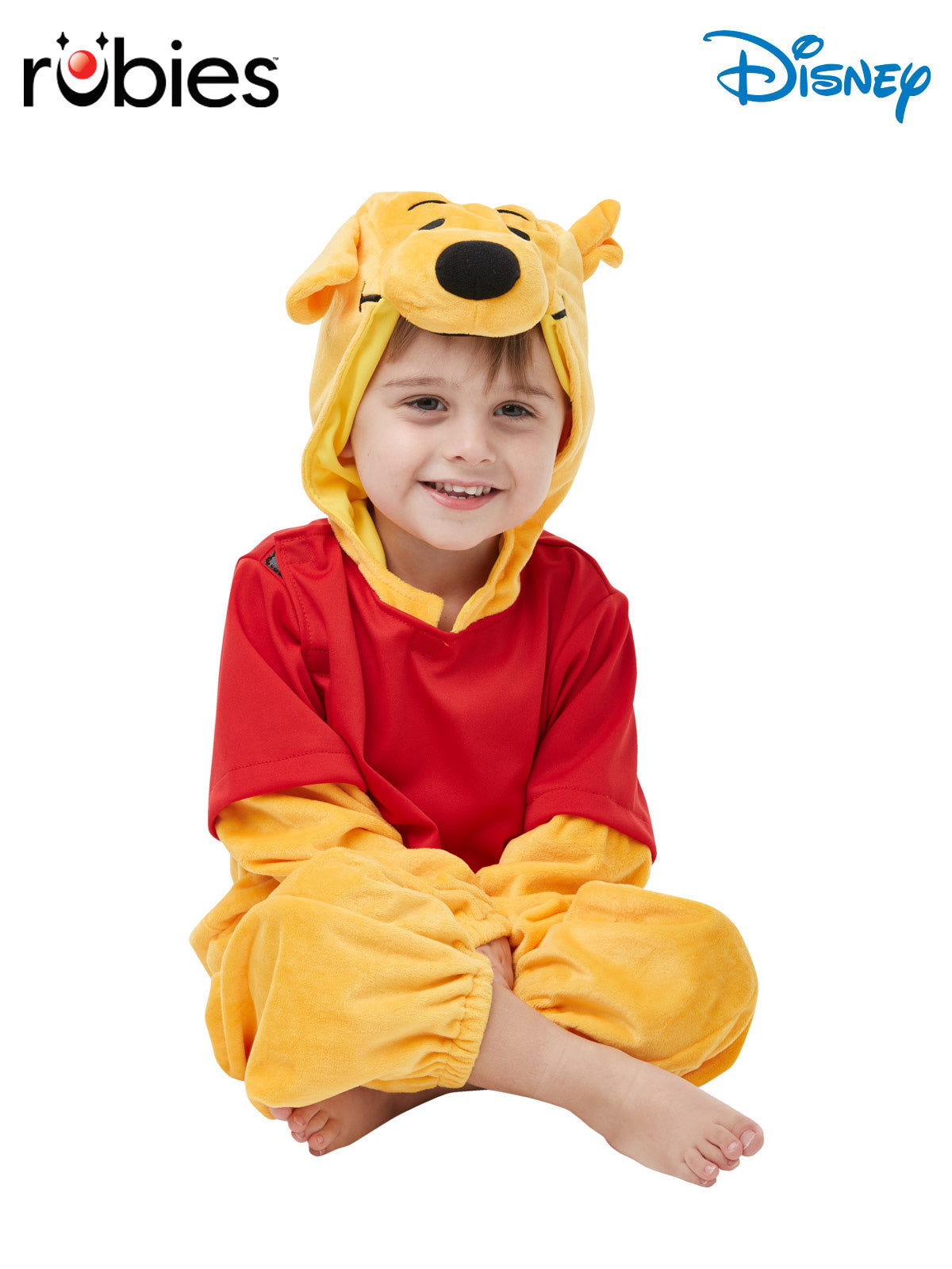 Winnie the Pooh Deluxe Kids Costume with Plush Jumpsuit and Headpiece