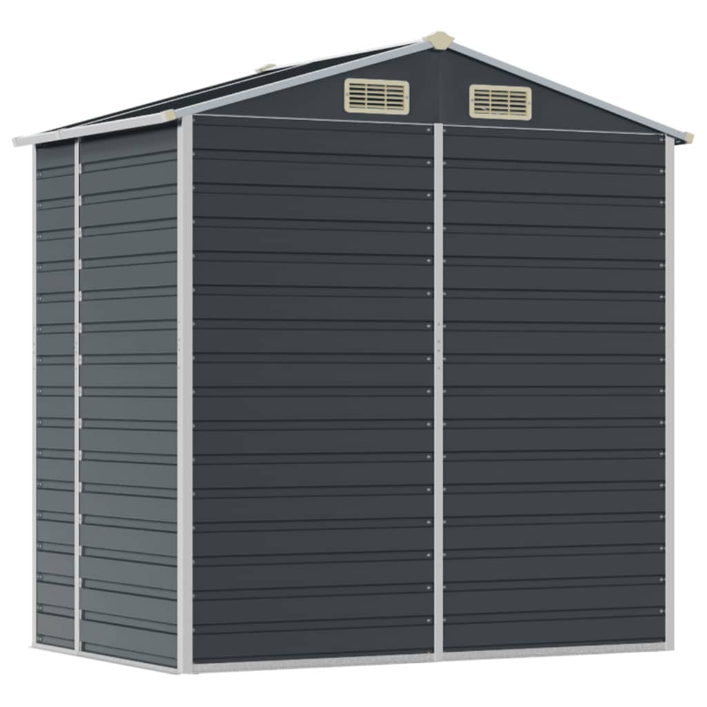 Garden Shed Outdoor Storage Tool House Lockable Galvanised Steel Anthracite