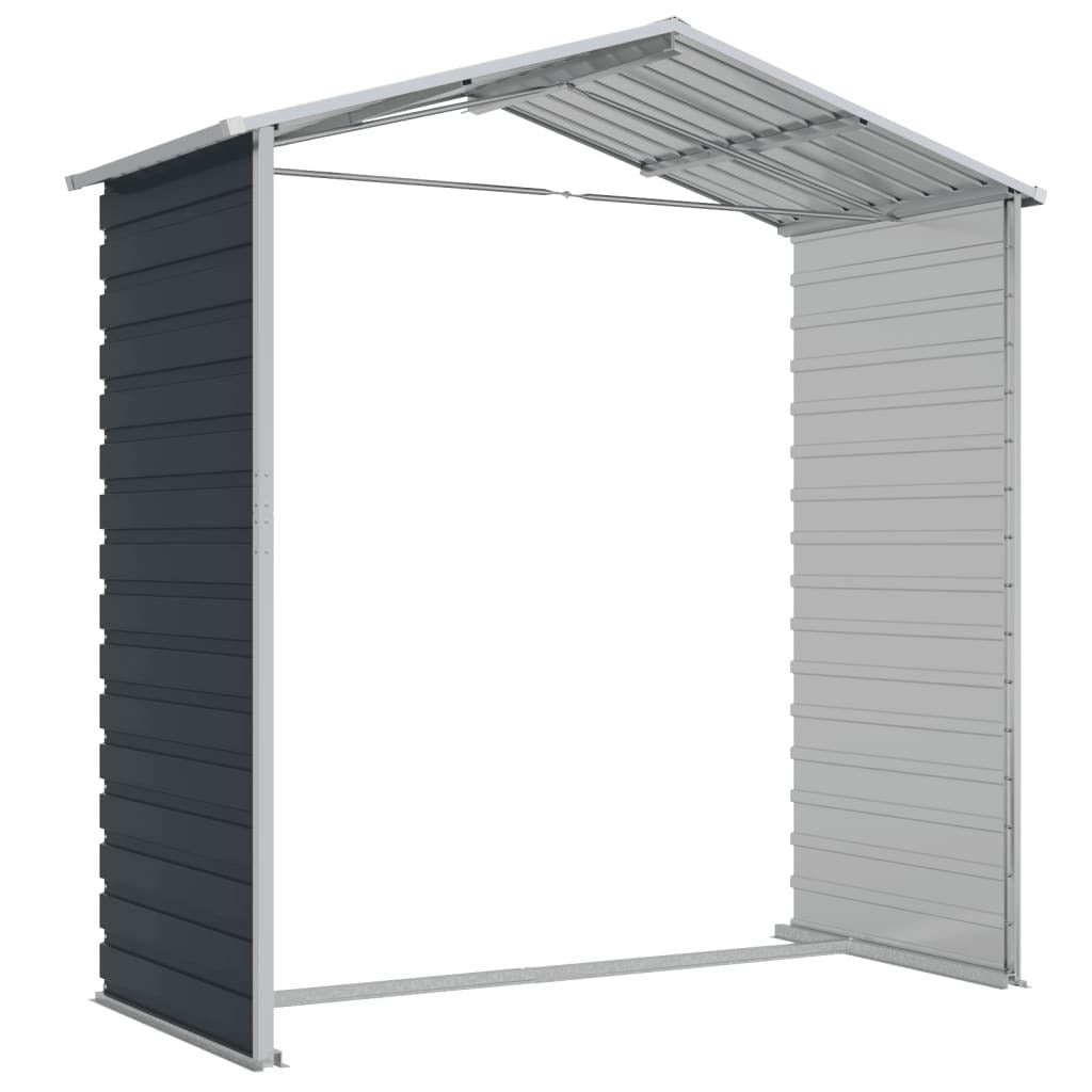 Garden Shed Outdoor Storage Tool House Lockable Galvanised Steel Anthracite